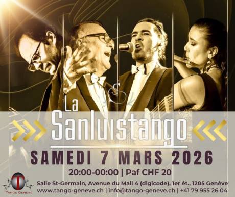 Samedi 7 mars 2026 / Grande Milonga avec La San Luis Tango Orquesta