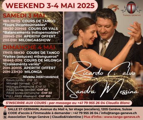 Weekend 3-4 mai 2025 / Ricardo Calvo et Sandra Messina