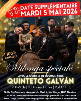 Mardi 5 mai / Le retour d'El Quinteto Galván