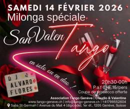 Samedi 14 février 2026 / Milonga SanValenTango